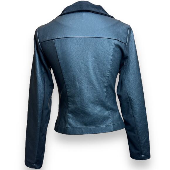 Romeo & Juliet Couture Faux Leather Moto Style Jacket EUC - Picture 4 of 10